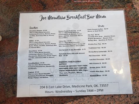 Joe mountain village menu  JOEY U-Village MenuLocated at 168 First Ave